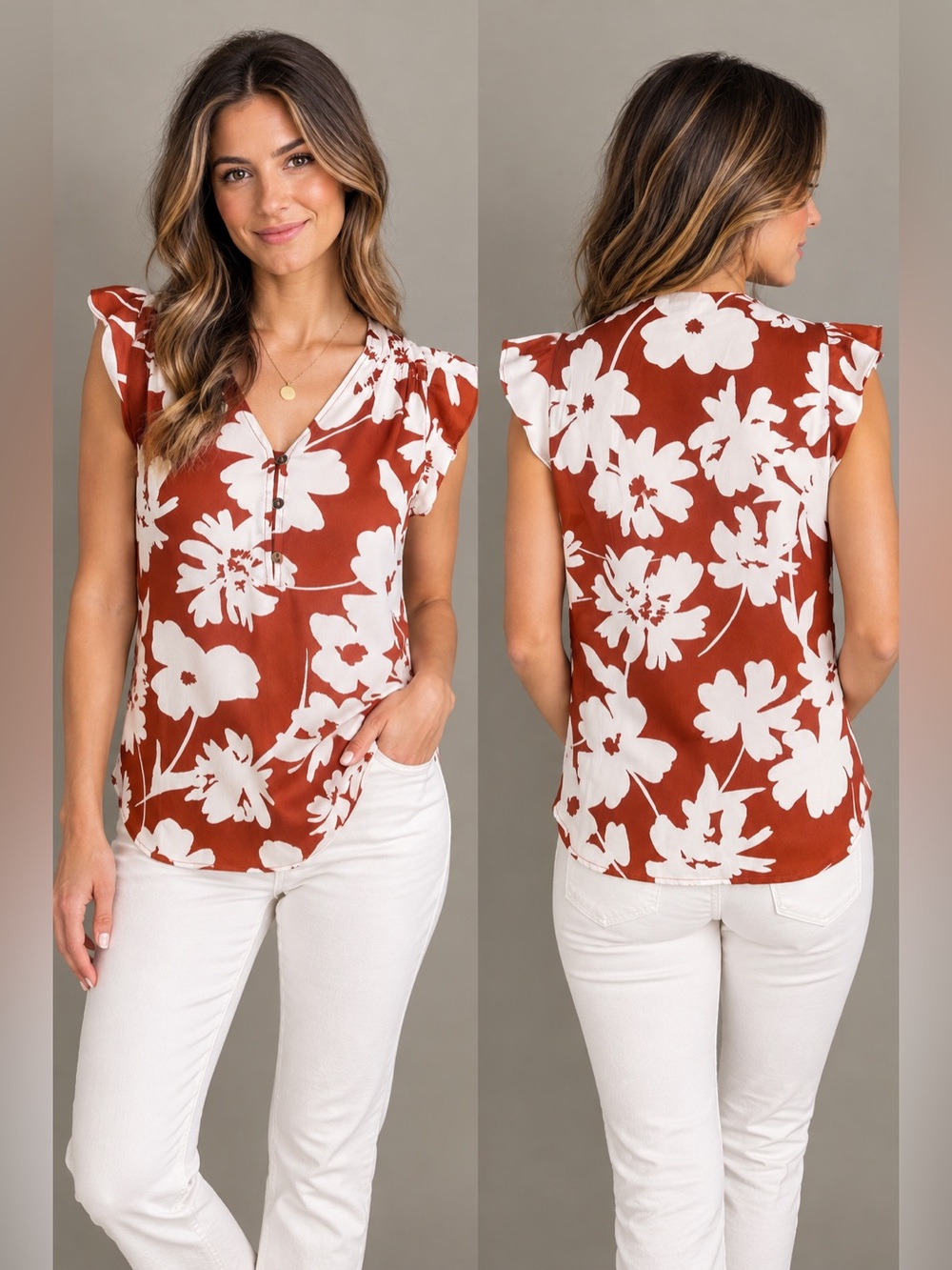 LOFT Petite Floral Butterfly Sleeve
Blouse XXSP Boho